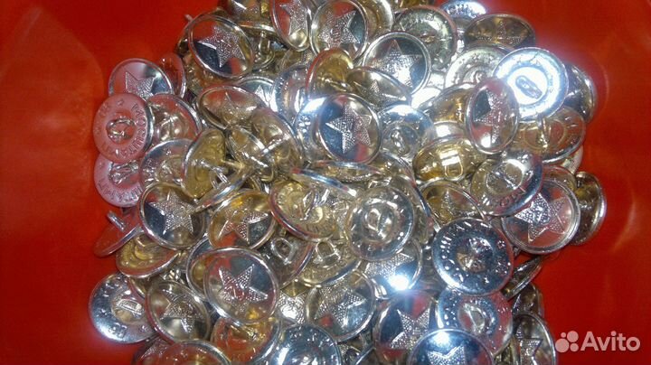 Пуговицы 14 мм гимнастерка, 22 мм шинель, СССР