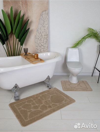 Набор ковриков для ванной и туалета