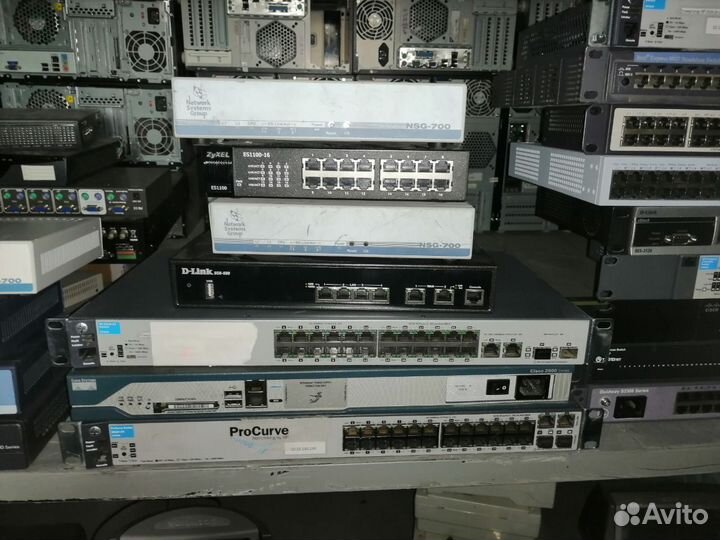 Коммутаторы cisco/HP/D-link/3COM/zyxel/DEC