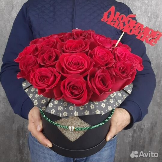 Цветы в коробке 071