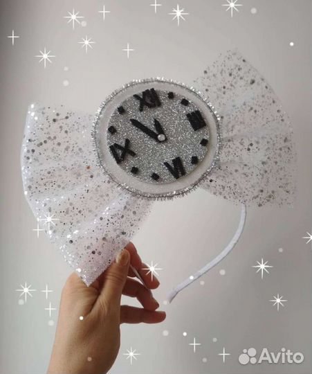 Ободок минутка, ёлочка, куклы, капля