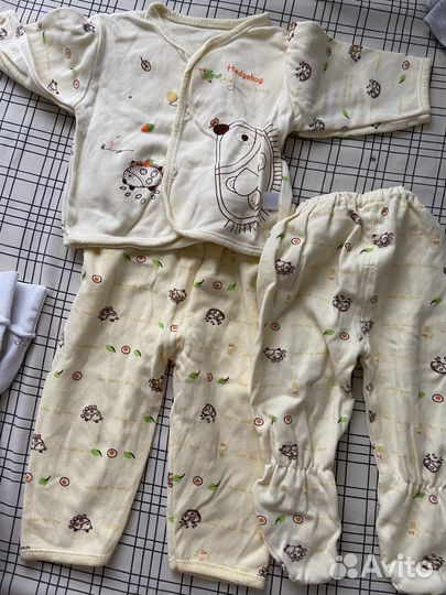 Одежда пакетом для новорожденных 52,56,62,68 р