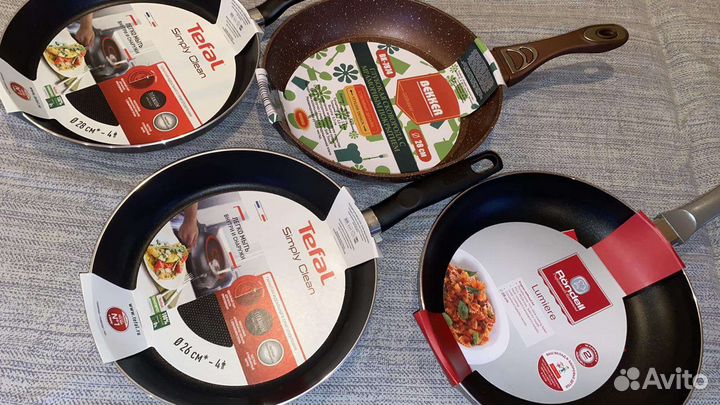 Большие Сковороды 28см. Tefal, Rondell, Bekker