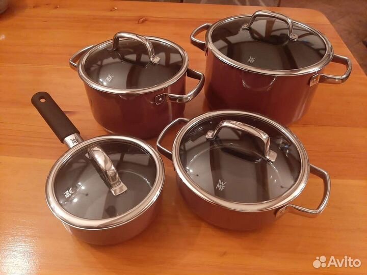 Кастрюли WMF fusiontec mineral Rose 4 пр