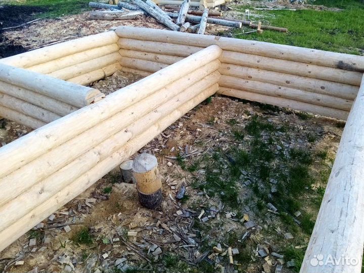 Срубы бань и домов