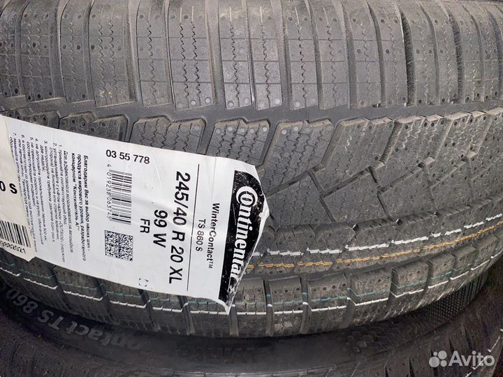 Continental ContiWinterContact TS 860S 245/40 R20 и 275/35 R20 99W