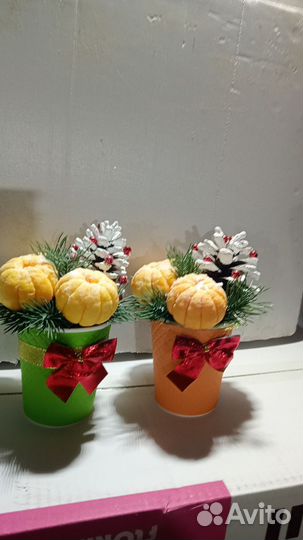 Новогодняя композиция из мыла