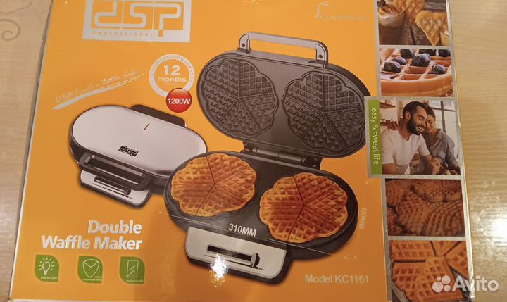 Электрическая вафельница новая