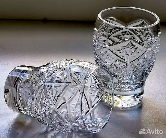 Новый набор 6 стопок хрустальные 100мл