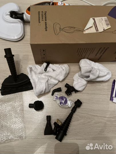 Паровая швабра Kitfort KT-1004, Orange