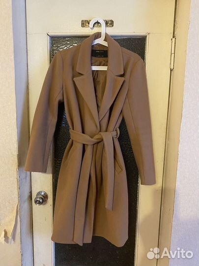 Пальто женское демисезонное 42 44 бежевое