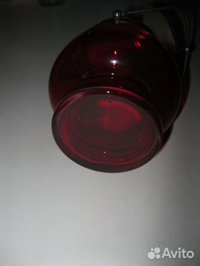 Сахарница цветное стекло СССР