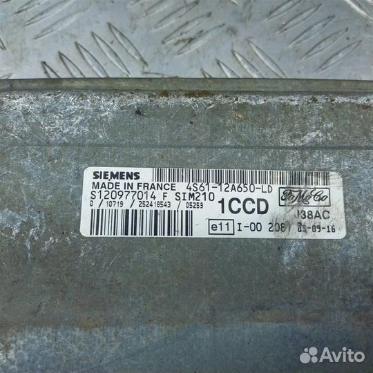 Блок управления двигателем Ford Fusion 1.6 fxjb