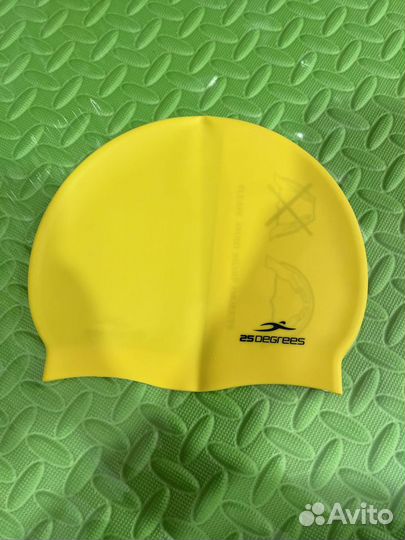 Шапочка для плавания Nuance Yellow, силикон, детск