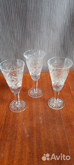 Хрустальные стаканы, фужеры,стопки, рюмки