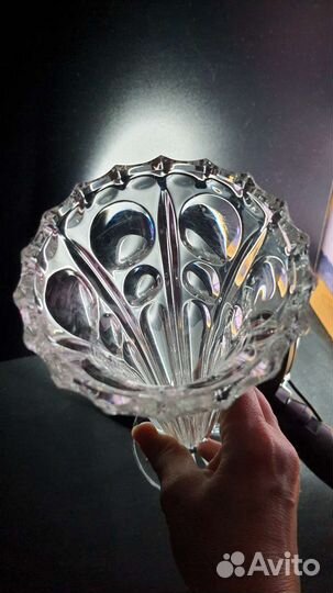 Ваза для цветов хрусталь Германия