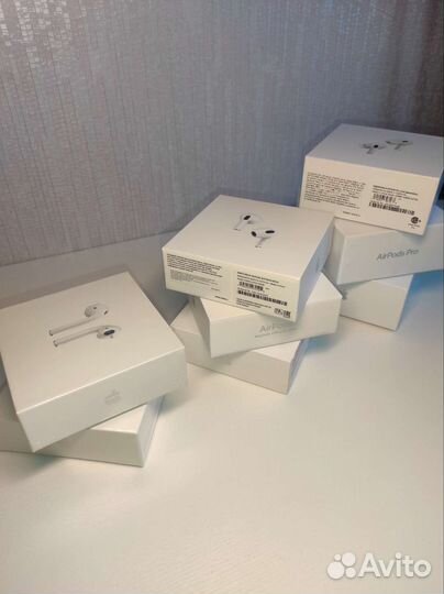 Беспроводные наушники AirPods +чехол в подарок