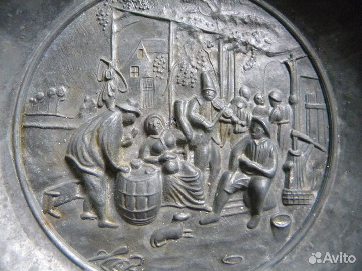 Пепельница, олово, Zinn