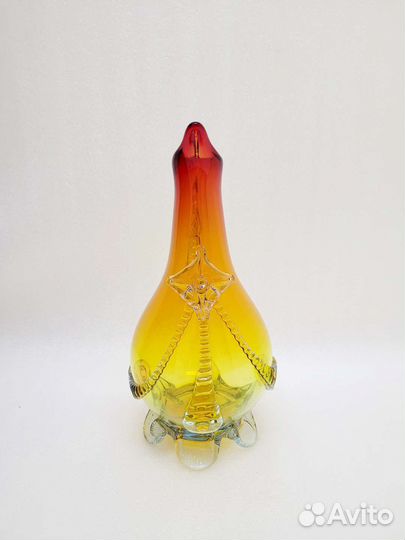 Кувшин (графин) цветное стекло СССР (#1322)