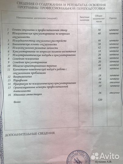 Консультация психолога