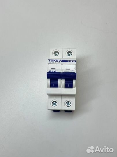Автоматический выключатель 2P 10А С tokov electric