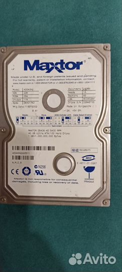 Жесткий диск HDD 40 гб