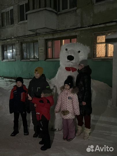 Белый мишка поздравление