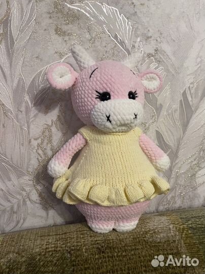 Игрушка Коровка ручная работа
