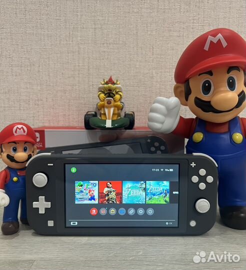 Nintendo Switch Lite Серый Прошитая 25 игр