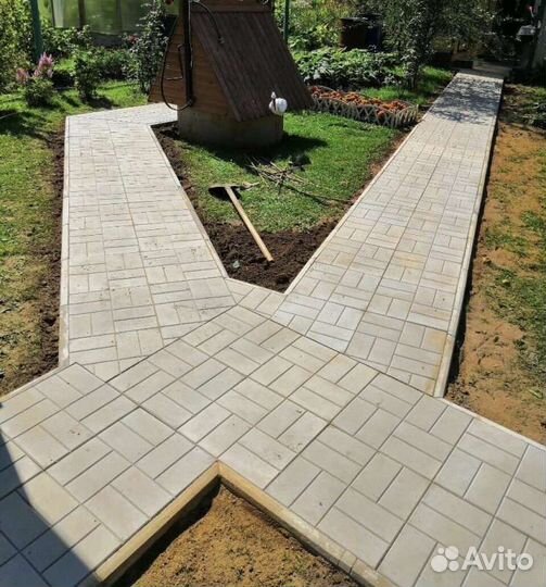Укладка тротуарной плитки