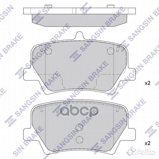 Колодки тормозные SP2590 Sangsin brake