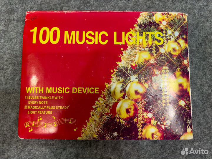 Музыкальная гирлянда из 90х винтажная лампы свечки