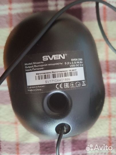 Колонки для компьютера sven 290