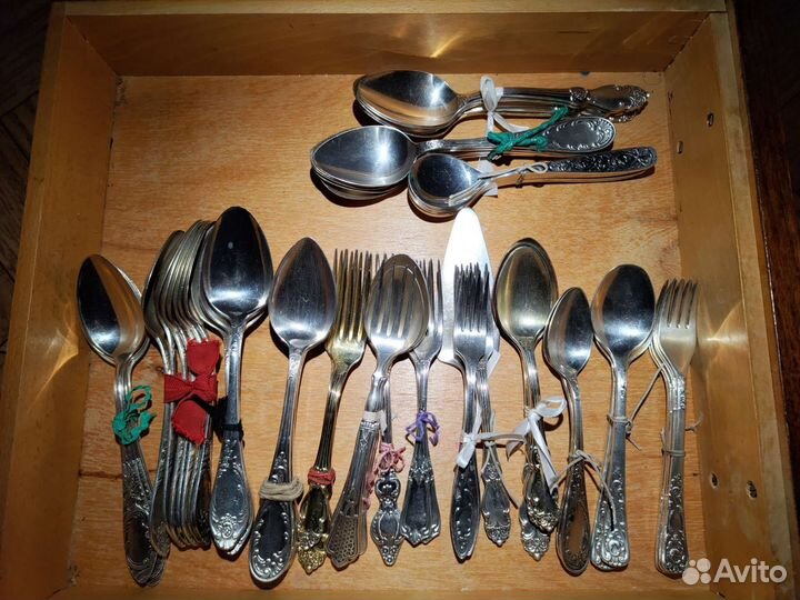 Посуда, столовые приборы мельхиор