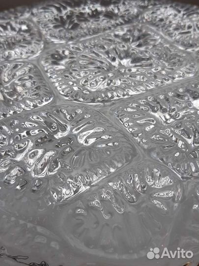 Хрустальный поднос блюдо СССР