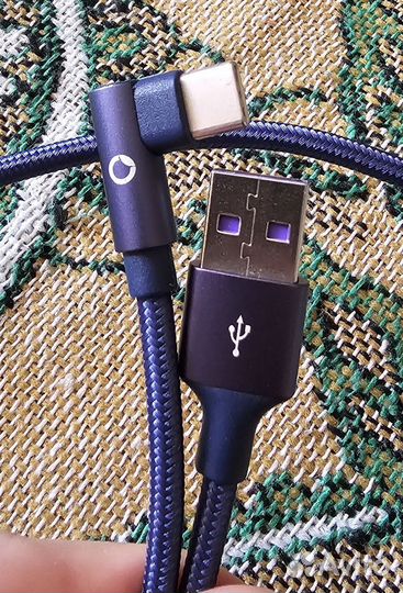 Кабель pzoz USB-A USB-C 5A длина 2 м