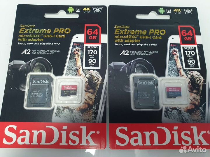 Sandisk Extreme Pro 64Gb Карта памяти DJI MicroSD