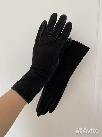 Перчатки женские кожаные новые