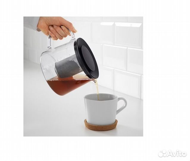 Чайник заварочный 0,6(1,5) л Теканна (Икеа Риклиг)