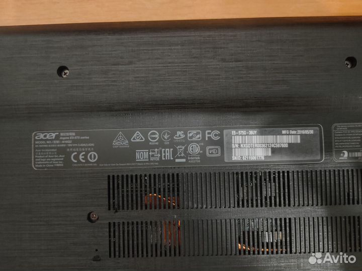 Ноутбук Acer E5 575g