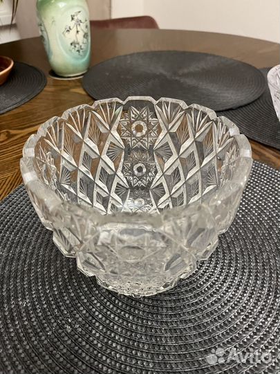 Хрустальный салатник СССР