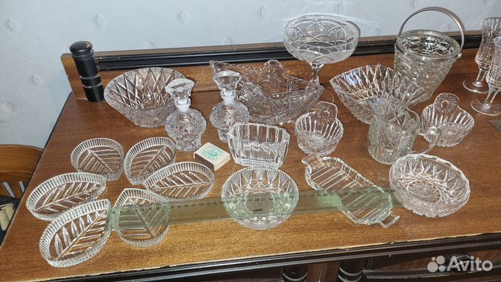 Хрусталь,стекло СССР, для севировки стола