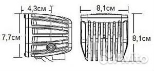 Задние фонари D-Серия — Янтарный цвет (пара)