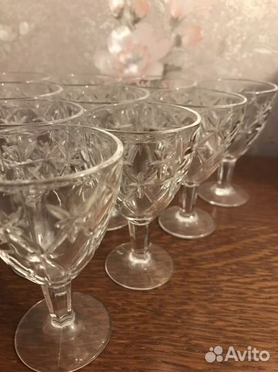 Хрусталь рюмки на ножке СССР