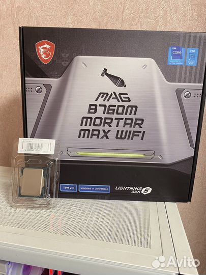 Intel core i5 12400 + b760 wifi ddr5 new