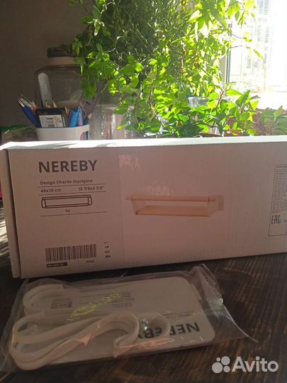 Полка с крючками Нереби Икеа