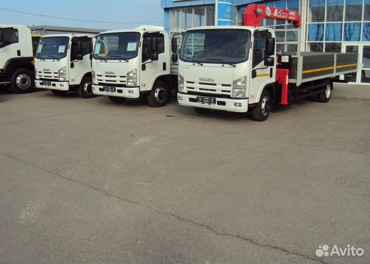 Isuzu NQR90L-M с КМУ, 2024