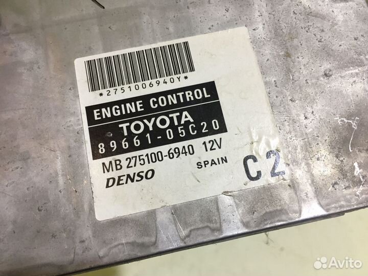 Блок управления Toyota Avensis Corolla E12 RAV4