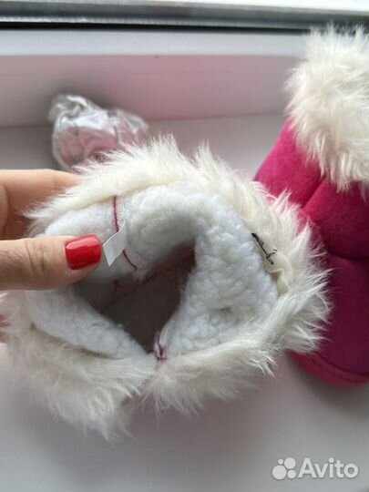 Угги детские розовые