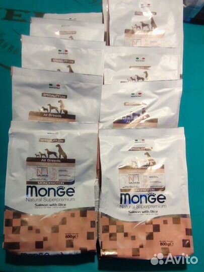 Monge Dog Speciality Puppy&Junior(Лосось,рис) 800г